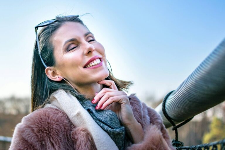 women smiling