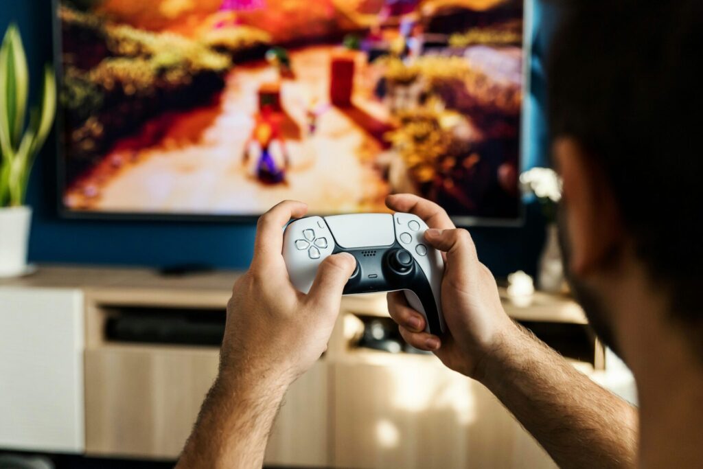 ways to balance screen time for adults- playing video games