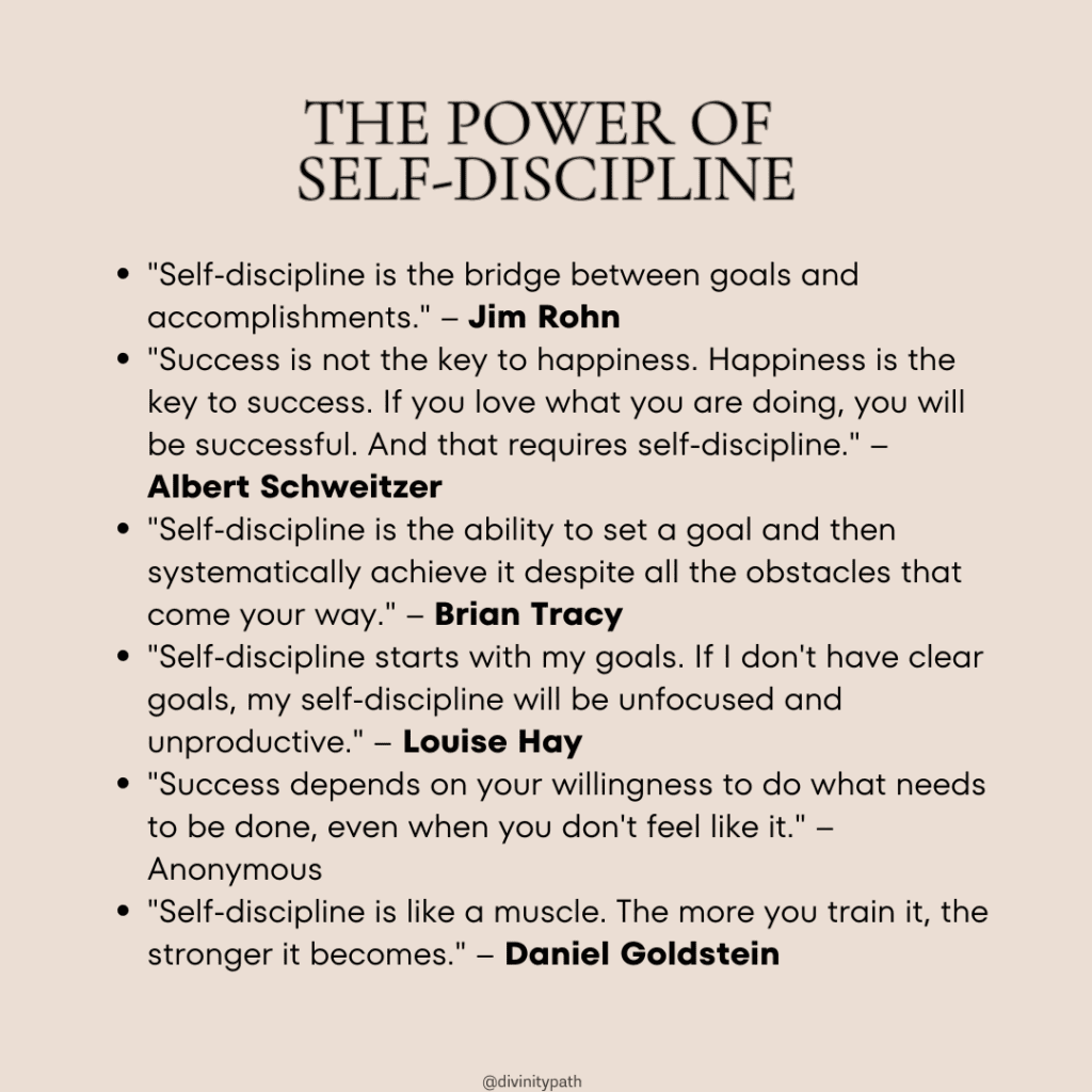 Quotes about self-discipline