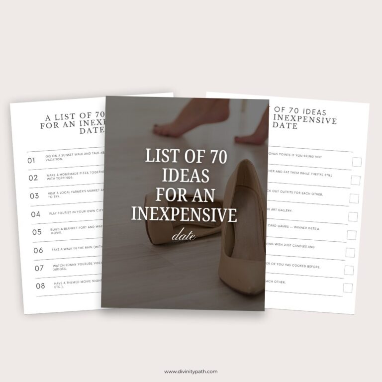 Digital Product: budget date ideas