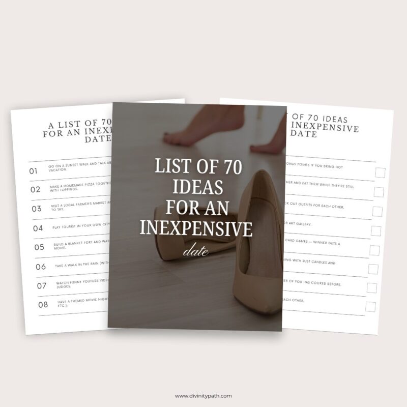 Digital Product: budget date ideas