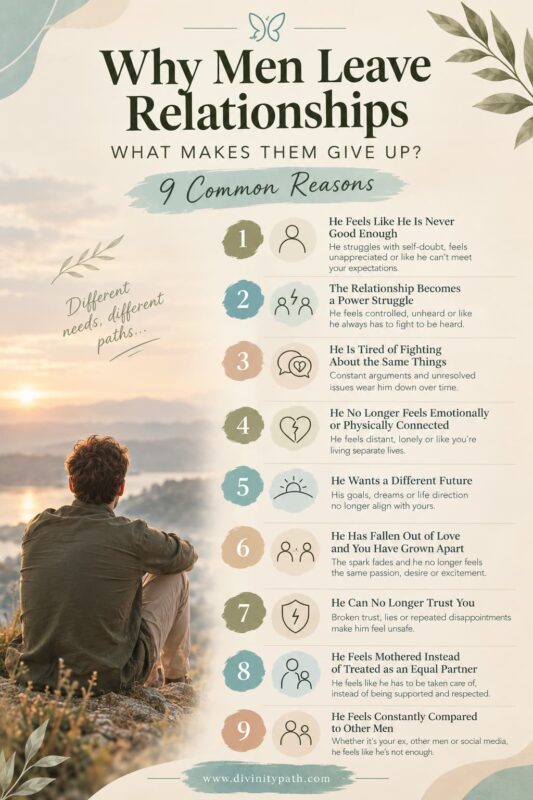 Why Men Leave Relationships: What Makes Them Give Up?