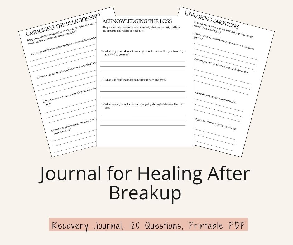 Journal for healing after breakup 1
