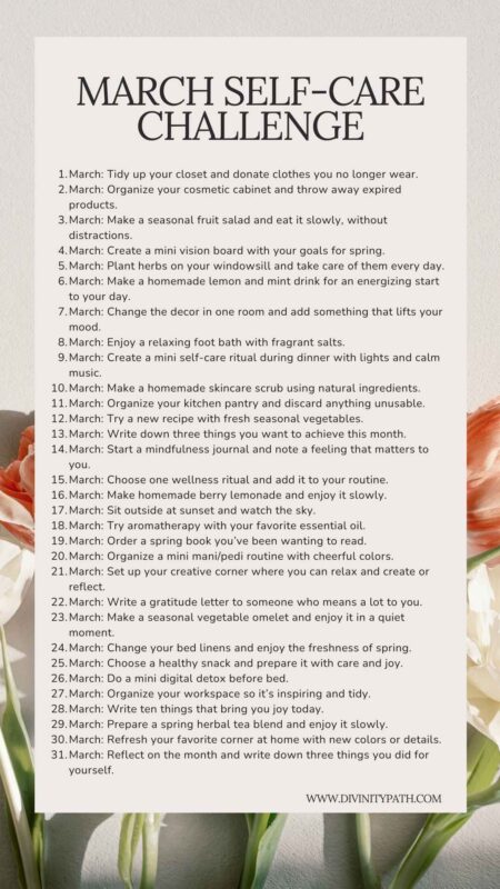 March Self-Care Challenge