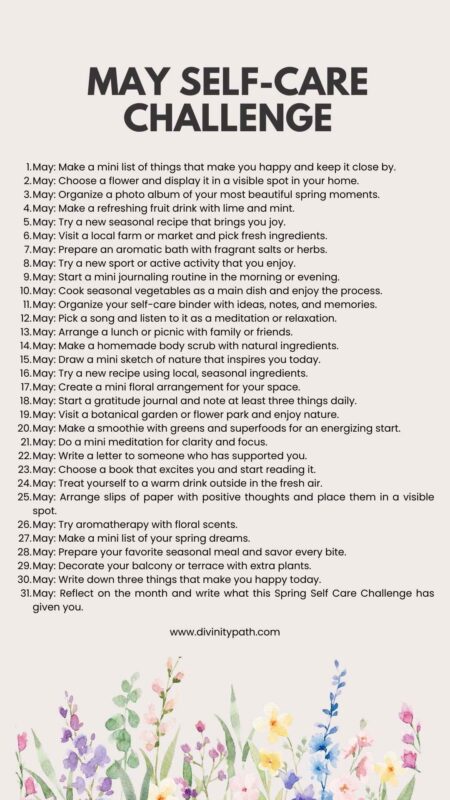 May Self-Care Challenge