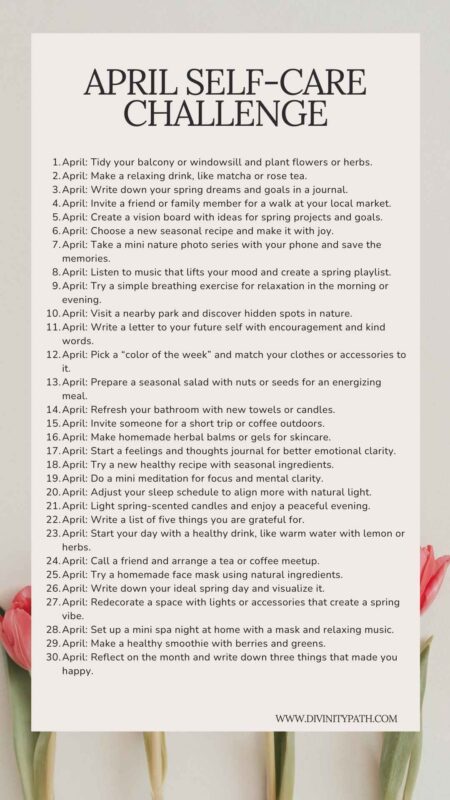 april Self-Care Challenge