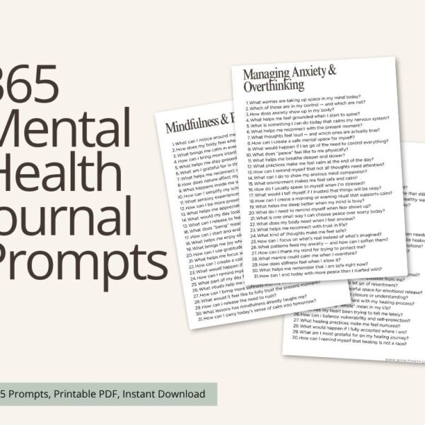 365 Mental Health Journal Prompts